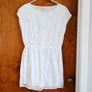Michael by Michael Kor white eyelet dress